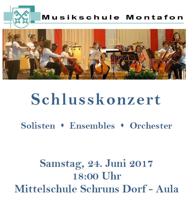 Schlusskonzert - Musikschule Montafon